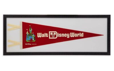 Framed Walt Disney World 50th Anniversary Replica Pennants Are the Perfect Gift for the Retro Collector