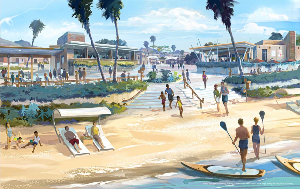 Cotino beach area rendering