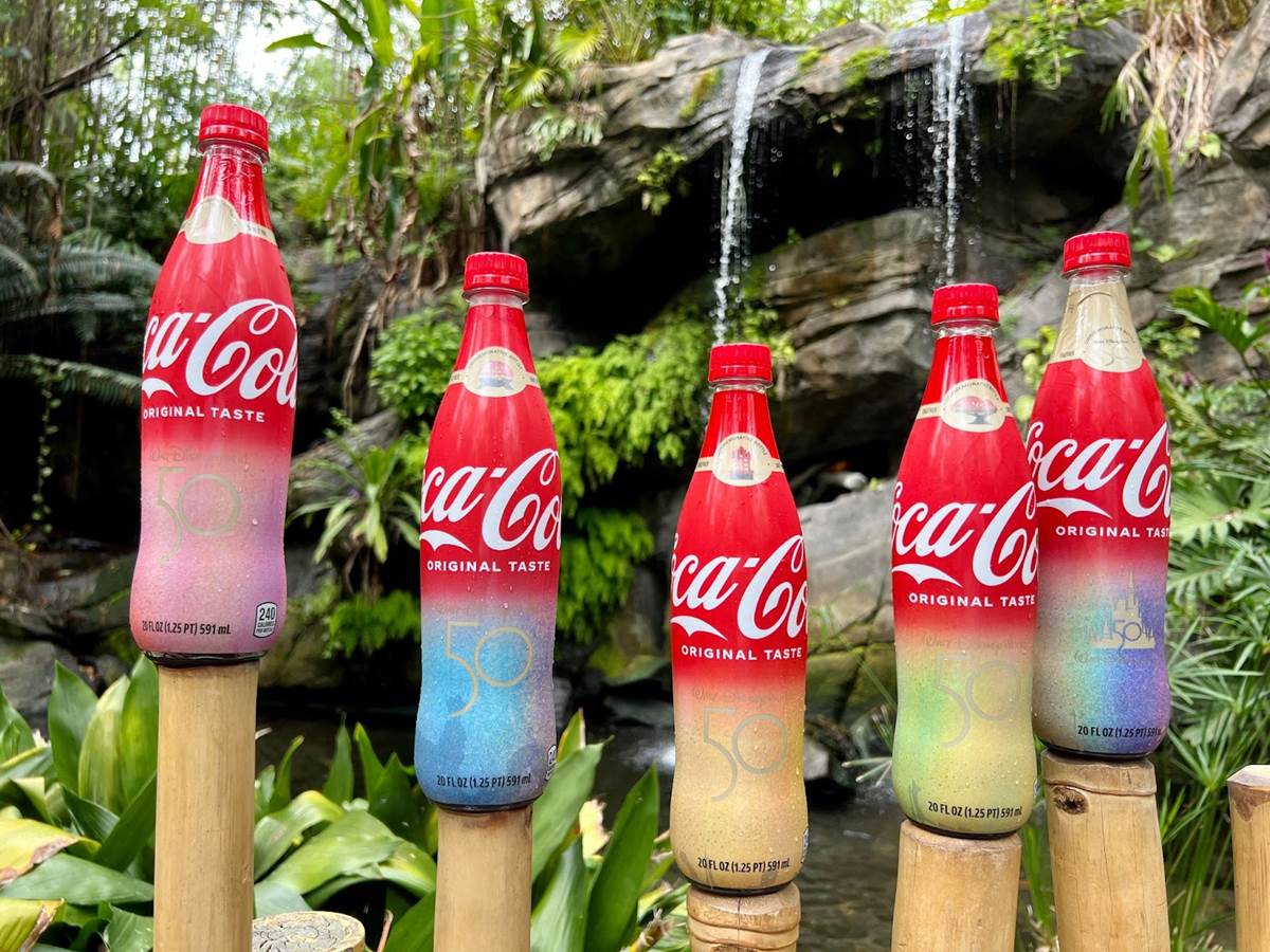 Photos: In-Person Look at Walt Disney World 50th Anniversary Coca-Cola  Bottles 