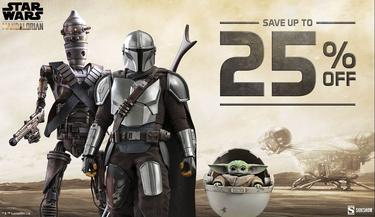Sideshow 25% off select in-stock Star Wars collectibles