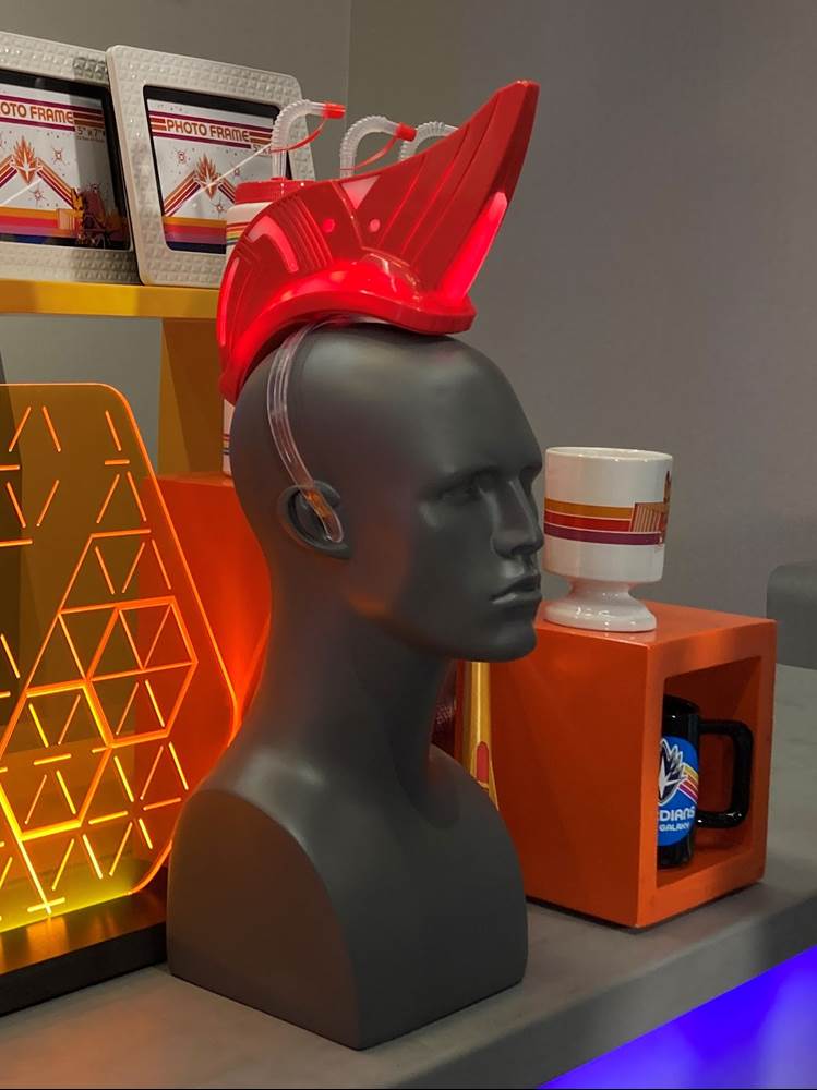 The light-up Yondu Headset comes with the Yaka Arrow, which will offer haptic feedback in response to whistles and sounds