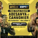 First Ever ABC Primetime Airing of UFC is Part of Blockbuster Championship Doubleheader of UFC International Fight Week 2022