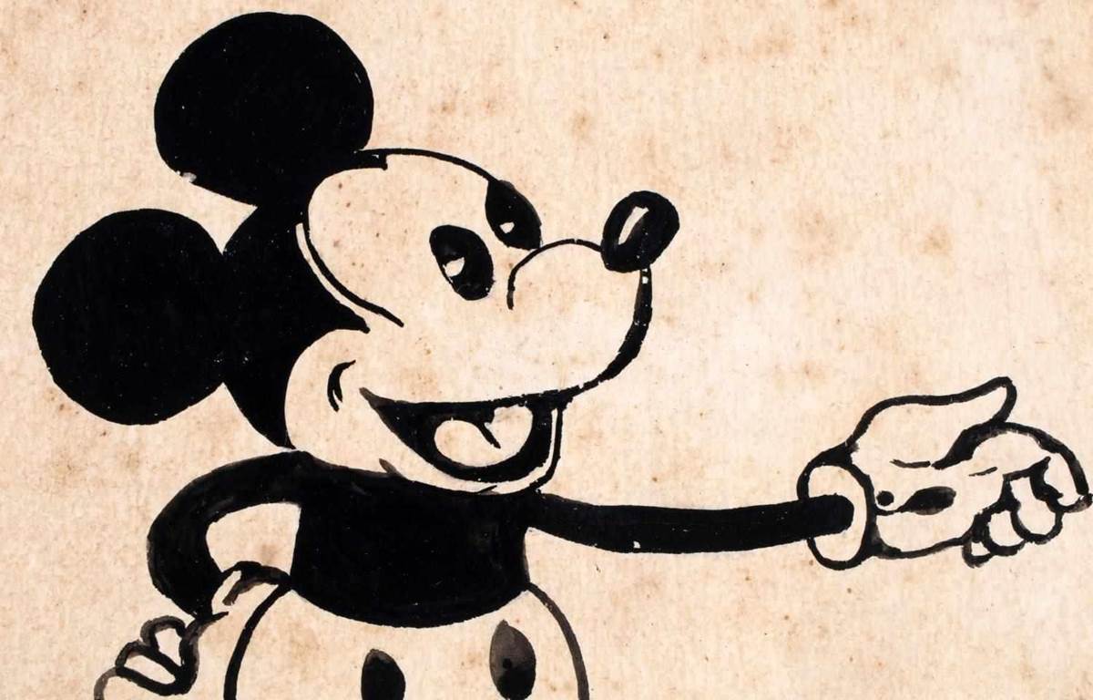 Walt Disney Mickey Mouse Drawing Sells for $17,500 at Nate's