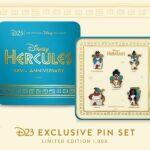 D23 Exclusive 25th Anniversary "Hercules" Pins Now Available on shopDisney