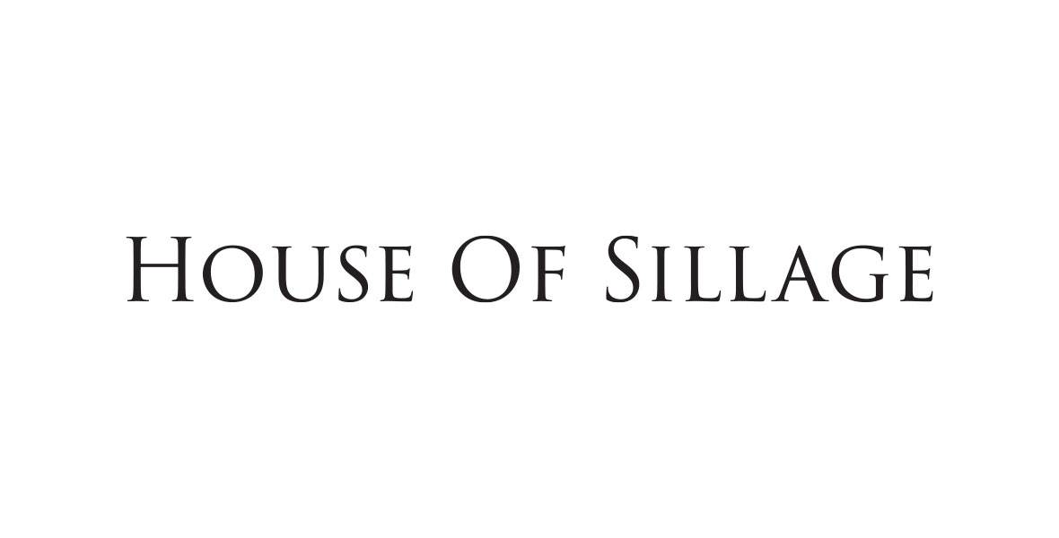 Logo of House of Sillage, in black typeface with each word capitalized against a white background.