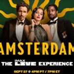 "Amsterdam: The IMAX Live Experience" Coming to Select Theaters Nationwide on September 27th