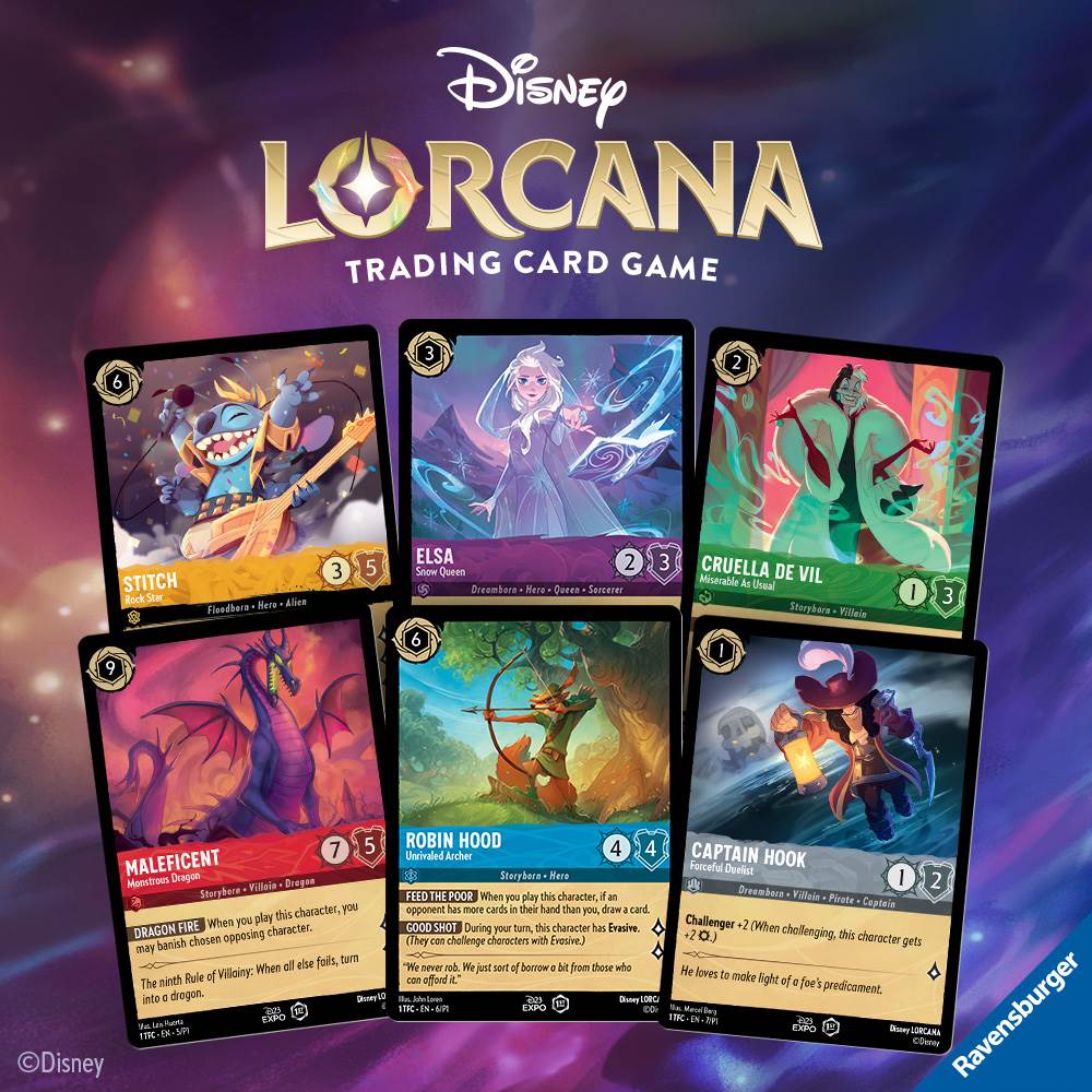 Disney Lorcana Trading Card Game Debuting at D23 Expo with