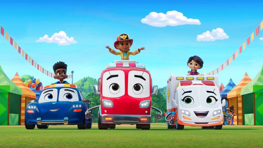 TV Review Disney Junior's "Firebuds" Uses Community Helper Vehicles to