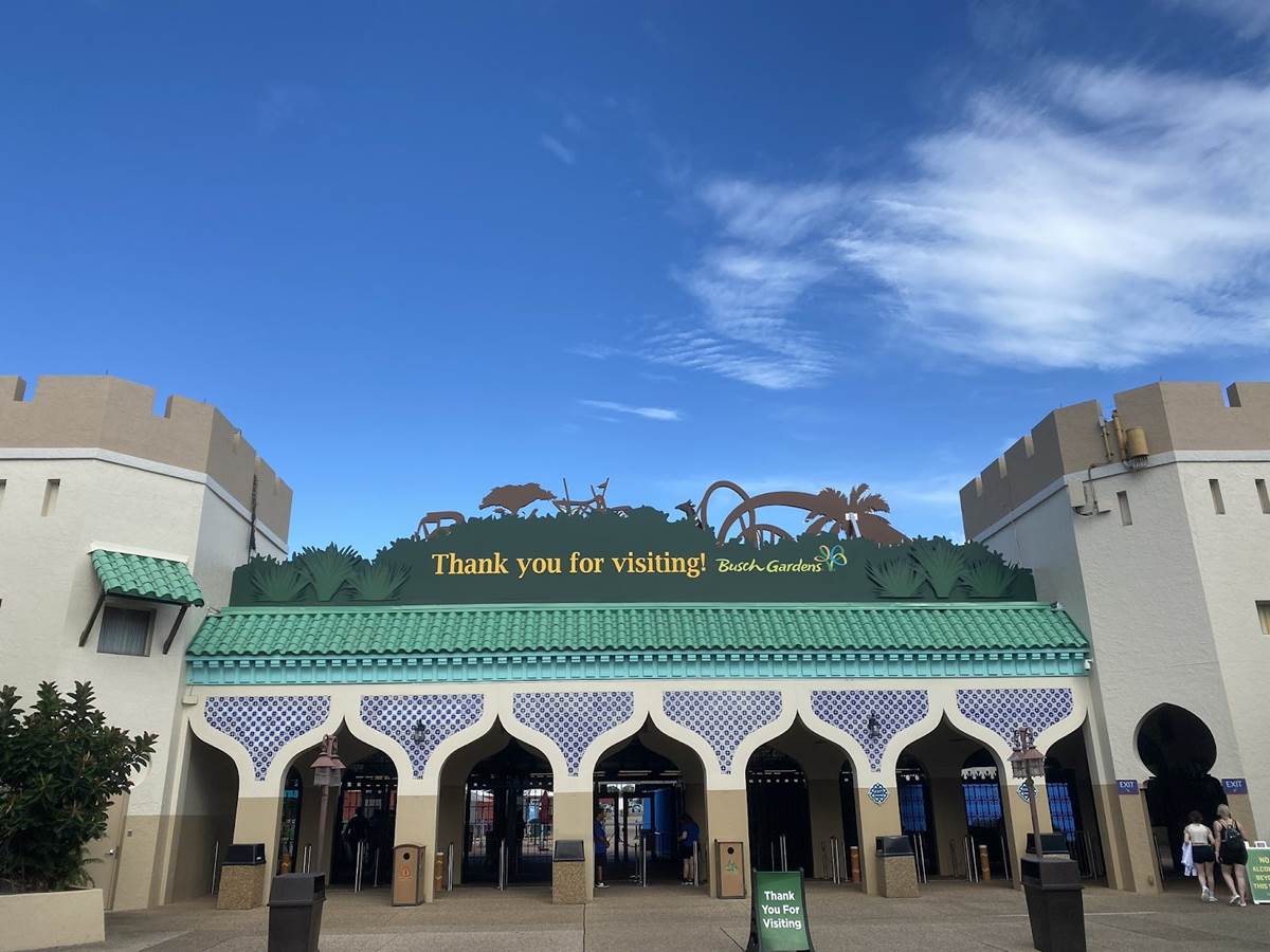 Photos New Entrance Marquee Installed at Busch Gardens Tampa Bay