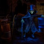 The Hatbox Ghost Materializing in The Haunted Mansion in Walt Disney World's Magic Kingdom