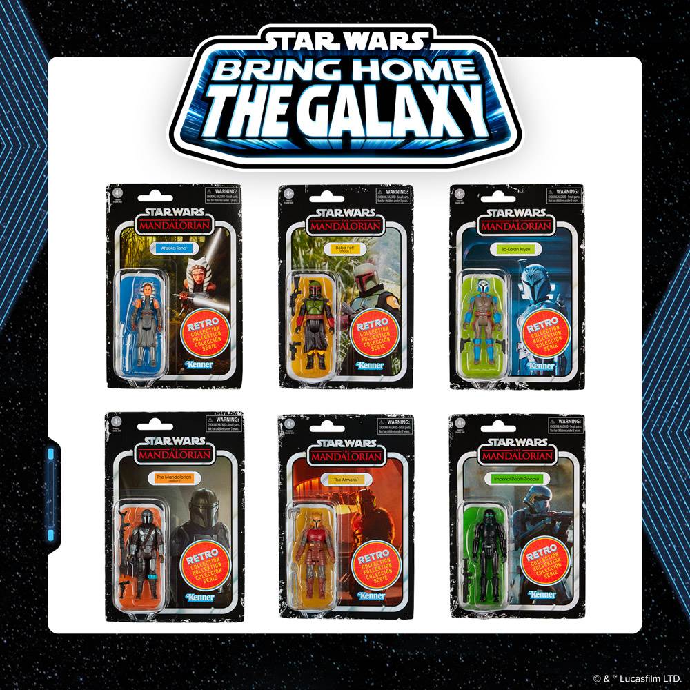 Bring Home the Galaxy Week 6 The Mandalorian Retro Collection by Hasbro