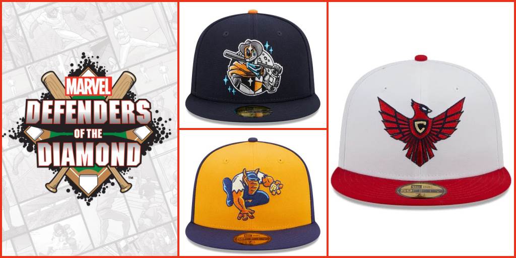 Minor League Baseball Mascots Get Marvel Upgrade on Defenders of the  Diamond Hats from New Era