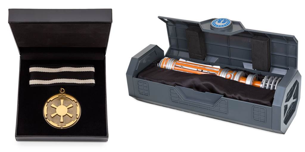 Leia and Kylo Ren Lightsabers, Star Wars Medals Come to shopDisney