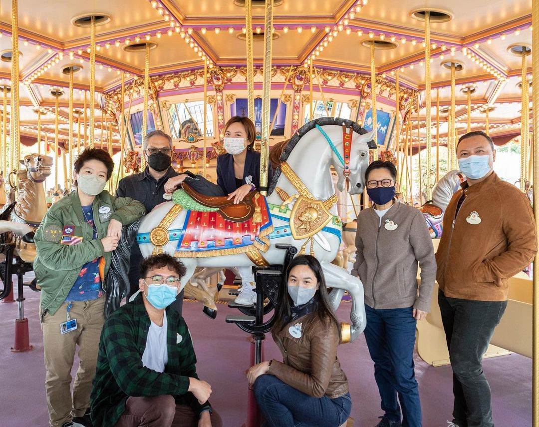 Cinderella Carousel at Hong Kong Disneyland Receives Fresh Colors and