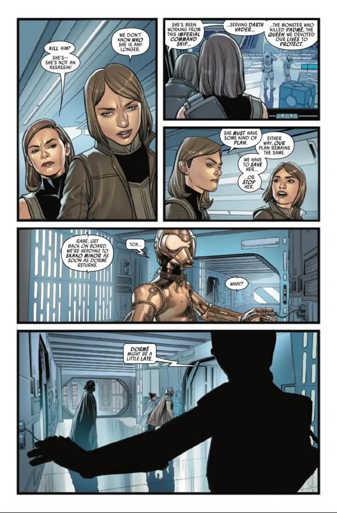 Comic Review The Dark Lord Battles Padmé's Handmaidens (Again) in