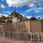 Photos: Laughin' Place References Removed, Construction Walls Expand at Former Splash Mountain