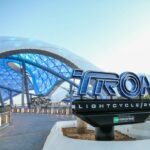 TRON Lightcycle / Run Marquee Installed at the Magic Kingdom