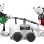 Disney100 Platinum Finished Mickey Mouse & Minnie Mouse Handcar Available for Pre-Order for D23 Gold Members