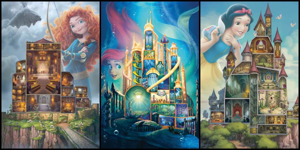 Relativiteitstheorie Op de loer liggen films Ravensburger Celebrates 10 Disney Princesses with Disney Castle Collection  Puzzles