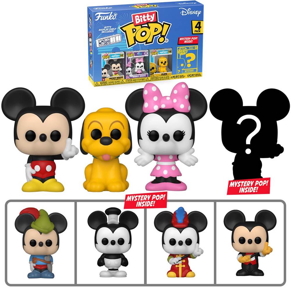Tiny, But Oh So Cute! Funko Introduces Disney Bitty Pop! Mini-Figure 4-Packs
