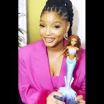 Halle Bailey's Reaction to the "Little Mermaid" Doll Designed After Her