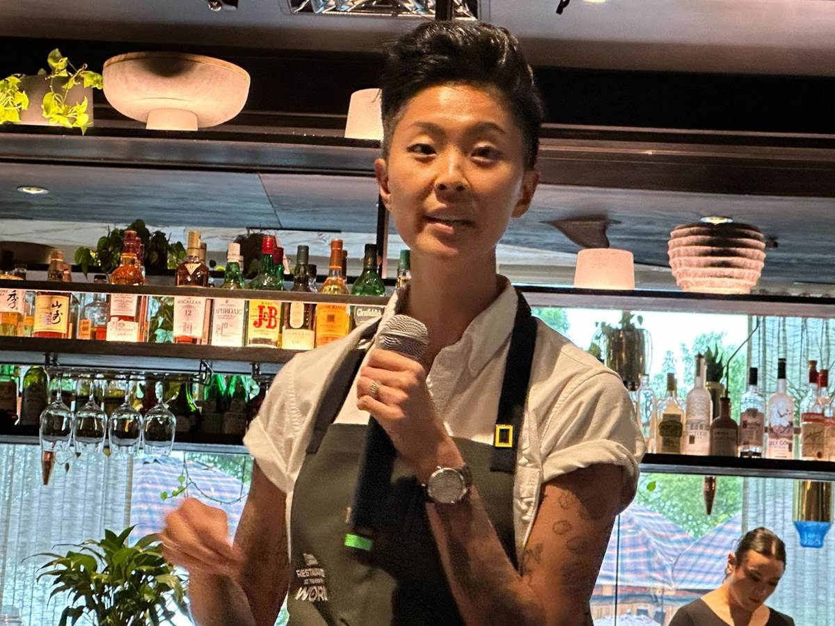 Chef Kristen Kish Stops by Arlo Grey Restaurant to Give SXSW Attendees