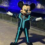 Photos: Mickey and Friends Don Glowing Outfits for TRON Lightcycle / Run Event