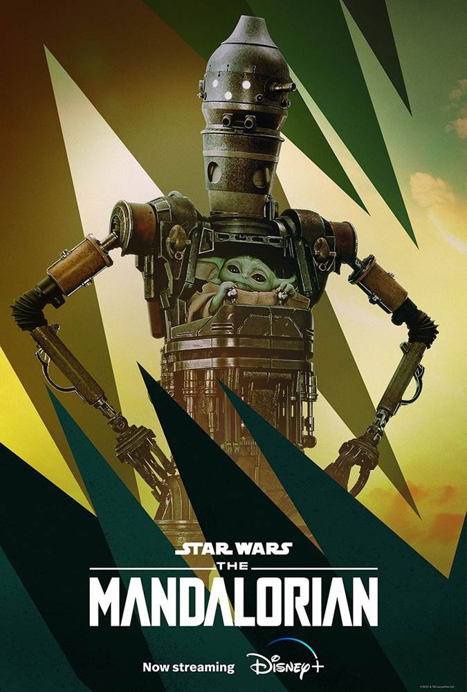 The Mandalorian Debuts Character Posters Featuring IG12 Grogu And The 