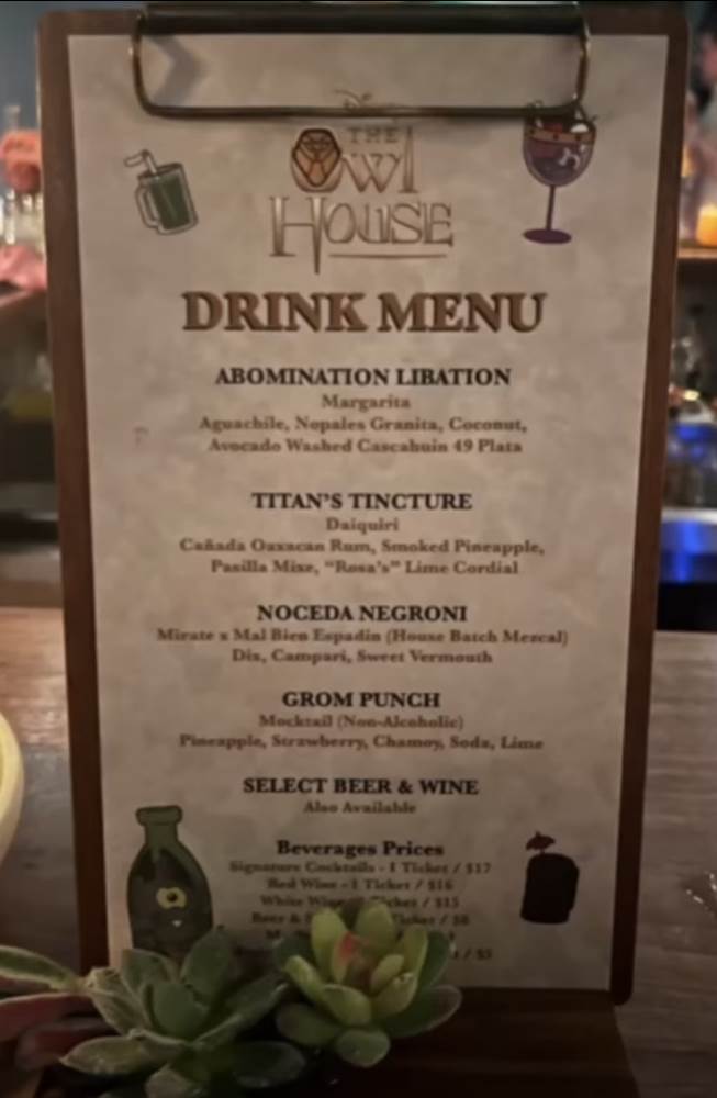 "The Owl House" Wrap Party Specialty Menus To Inspire Your Own Viewing