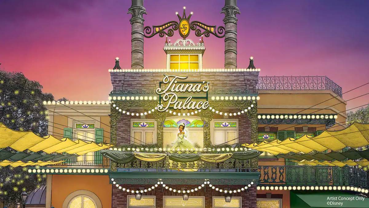 Concept Art for Tiana's Palace at Disneyland