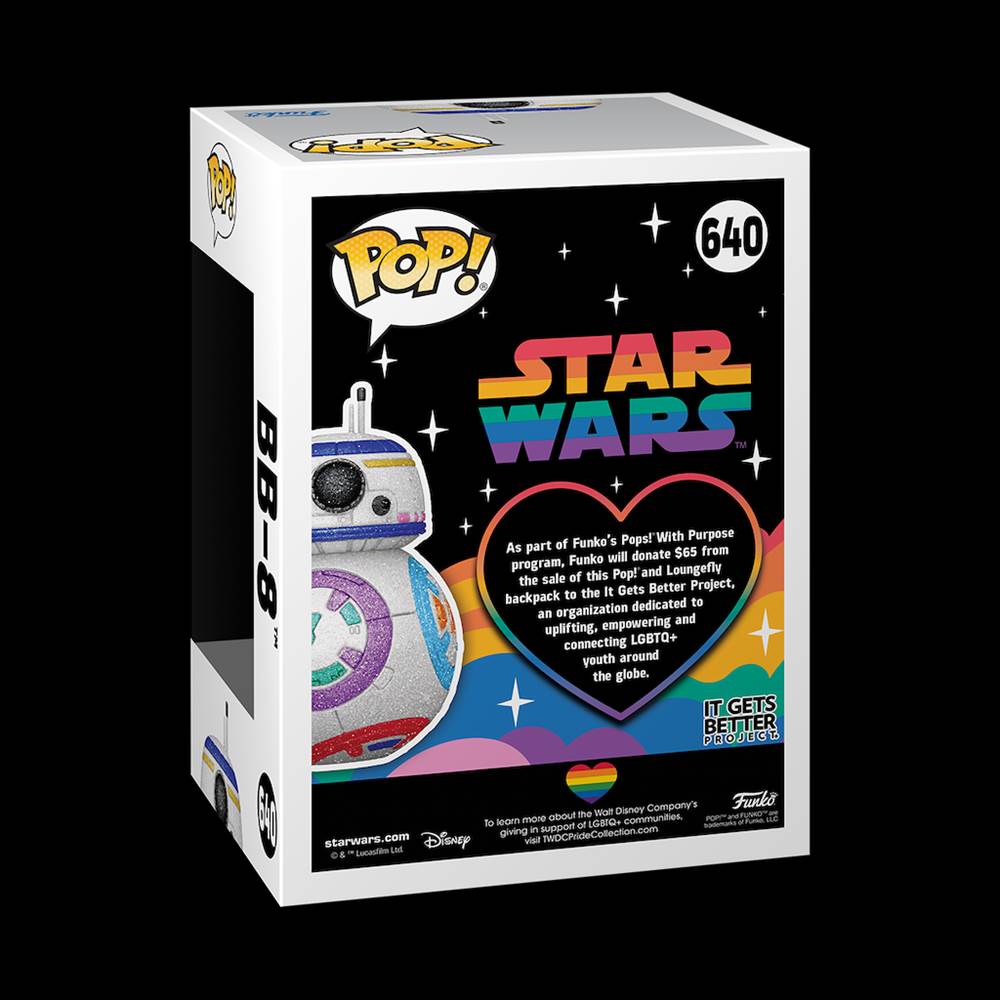 Buy Limited Edition Star Wars BB-8 Pride Bobble-Head Pop! and Bag