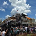 Maleficent Once Again Breathing Fire During the Festival of Fantasy Parade