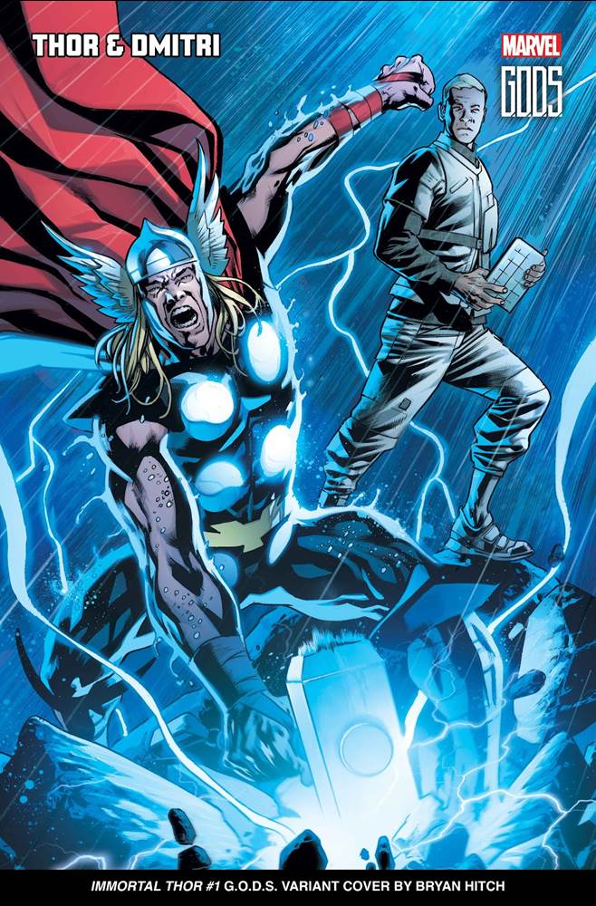 IMMORTAL THOR #1 G.O.D.S. VARIANT COVER BY BRYAN HITCH