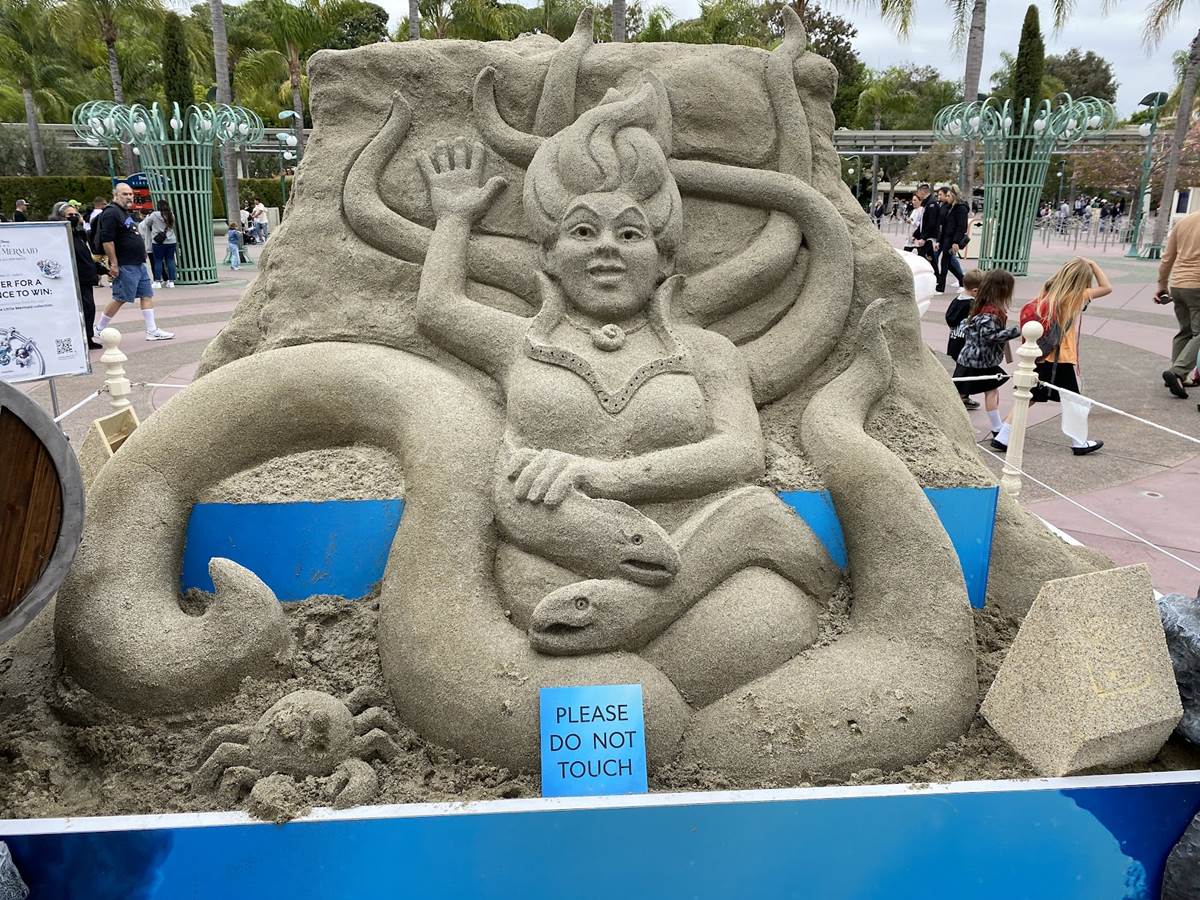 Sand Sculpture Celebrating The Little Mermaid Arrives at Disneyland  Resort 