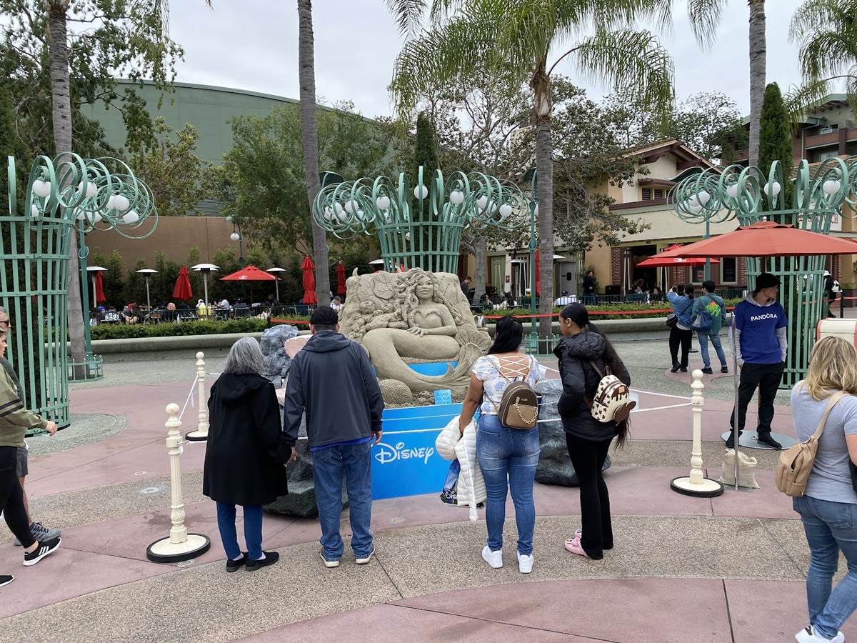 Sand Sculpture Celebrating The Little Mermaid Arrives at Disneyland  Resort 