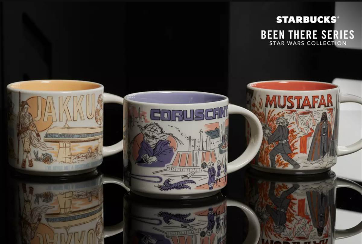 Coruscant, Jakku and Mustafar Starbucks® Mug Ornament Set – Been