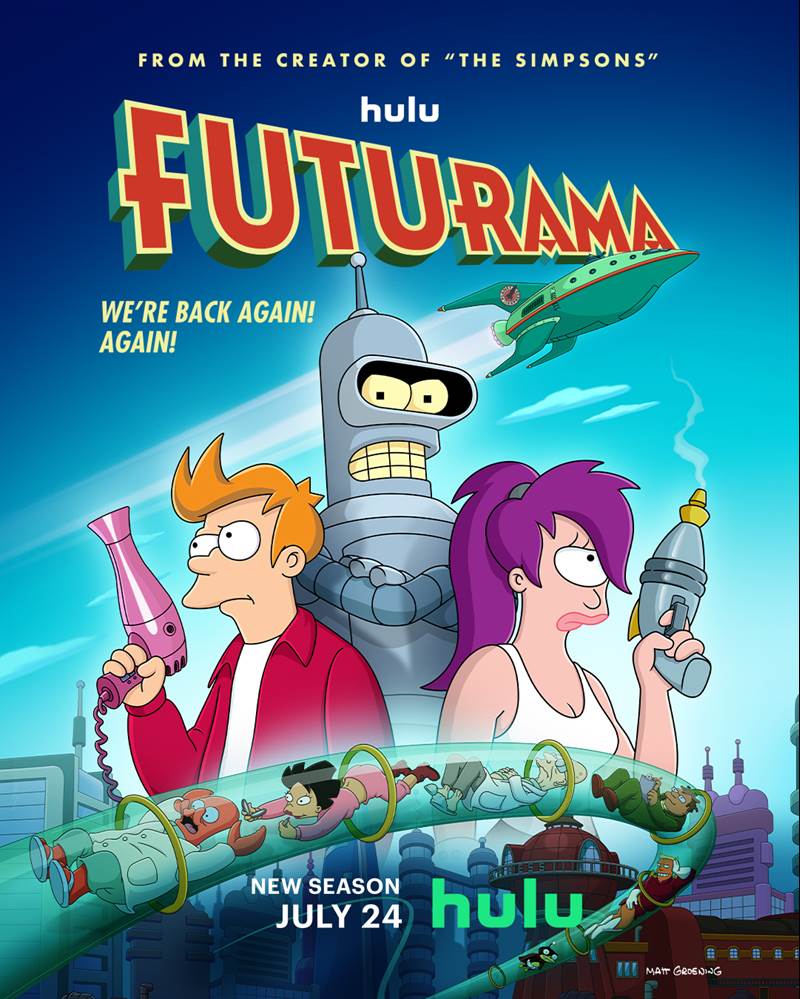 Hulu Releases Trailer and Key Art for the New Season of "Futurama"