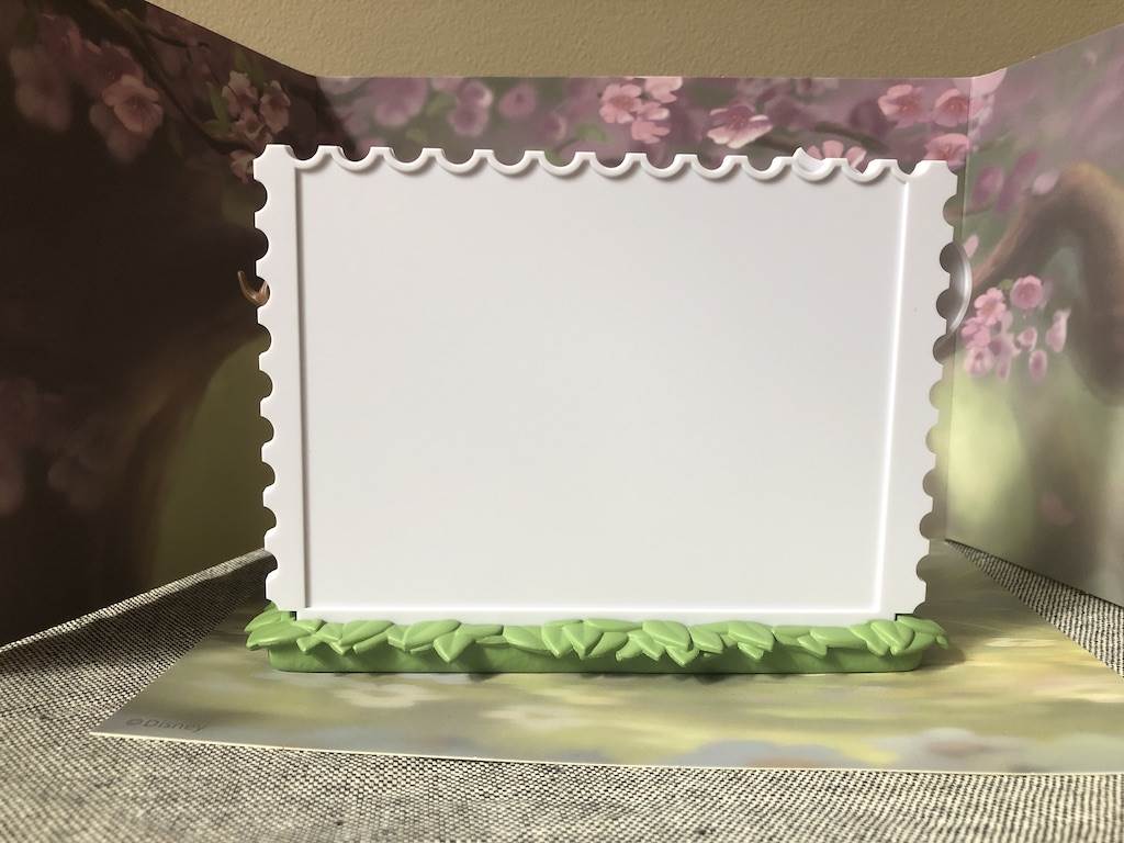 Back side of "postage stamp" frame