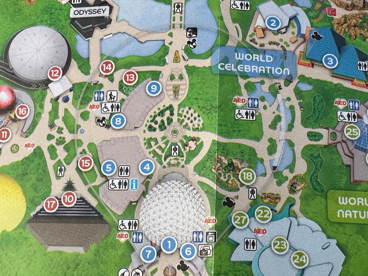 Photos: New EPCOT Map Debuts Featuring Newly Opened Areas of World ...
