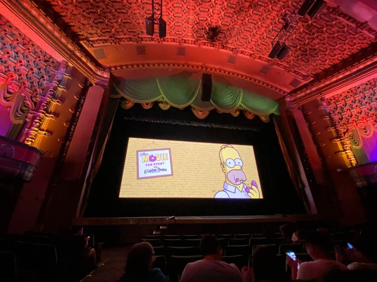Video / Photos "The Simpsons Movie" Fan Event at El Capitan Theatre