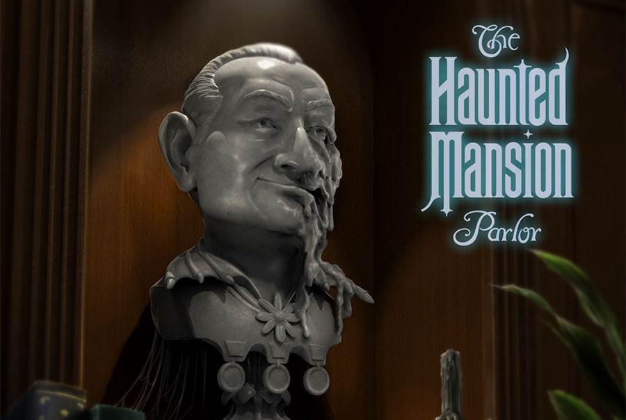 The Haunted Mansion Parlor Aboard the Disney Treasure to Feature Bust of Disney Legend Rolly Crump - - Vimarsana News
