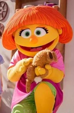 Meet Julia for Autism Acceptance Month in Sesame Street Land at SeaWorld Orlando -