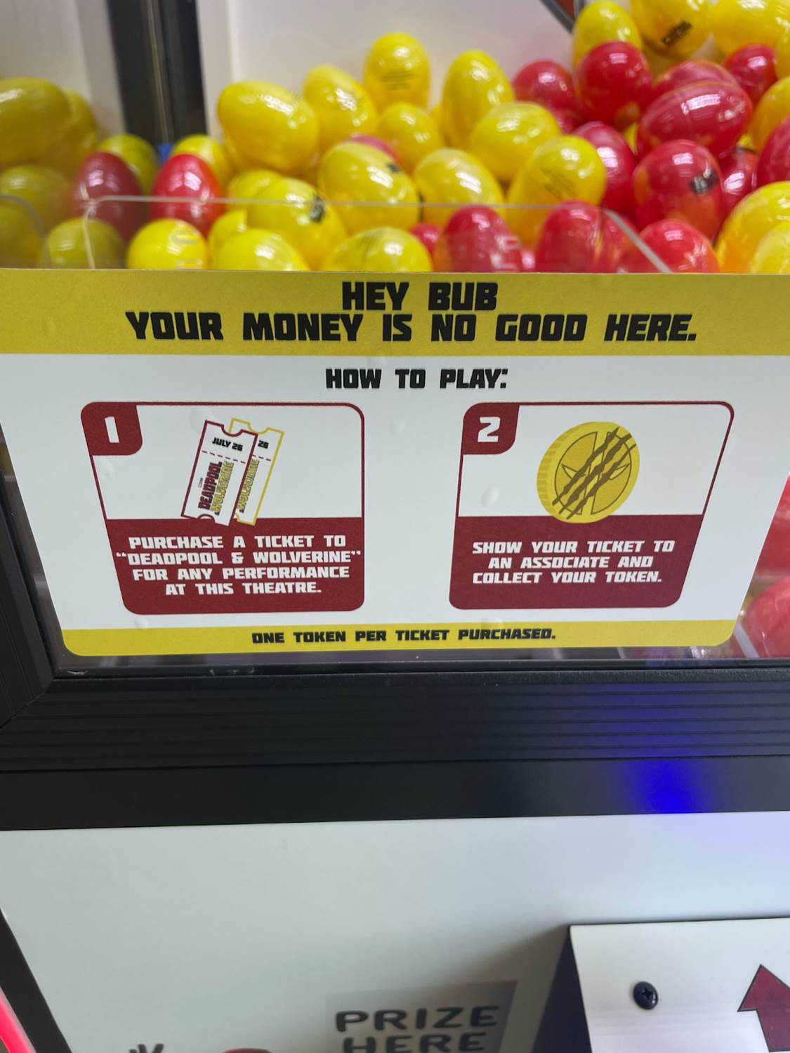 “Deadpool & Wolverine” Claw Machine Pops Up At Theaters Across The