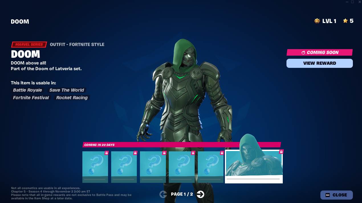 Absolute Doom - Check Out an Indepth Look at Fortnite's Marvel Themed ...